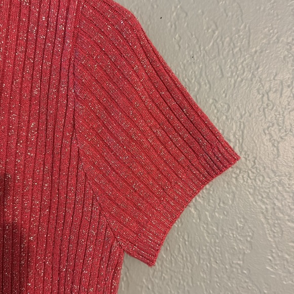 BFA CLASSICS Glitter Sparkle Short Sleeve Sweater XLP - Picture 5 of 7